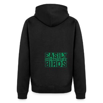 Faucon Oiseau Faucon - Veste à capuche bio Premium Unisexe - noir - Dos - Nico (187cm)