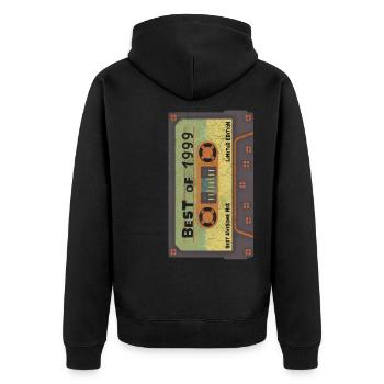 1999 Anniversaire - Veste à capuche bio Premium Unisexe - noir - Dos - Nico (187cm)