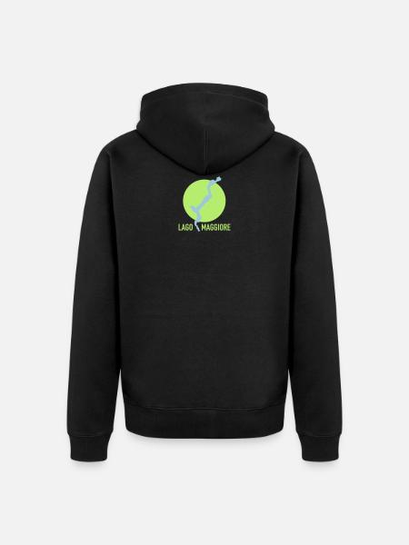 LAGO MAGGIORE - Italy / Switzerland - Unisex Premium Organic Zip Hoodie - black