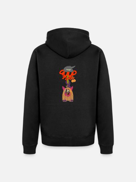 GOOD TIME - Chaqueta con capucha prémium ecológica unisex - negro