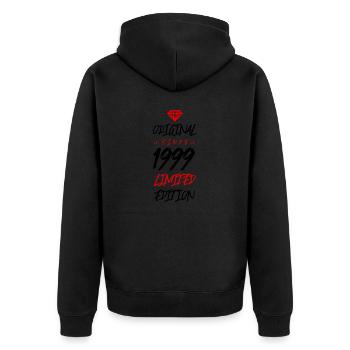 1999 Édition limitée - Veste à capuche bio Premium Unisexe - noir - Dos - Nico (187cm)