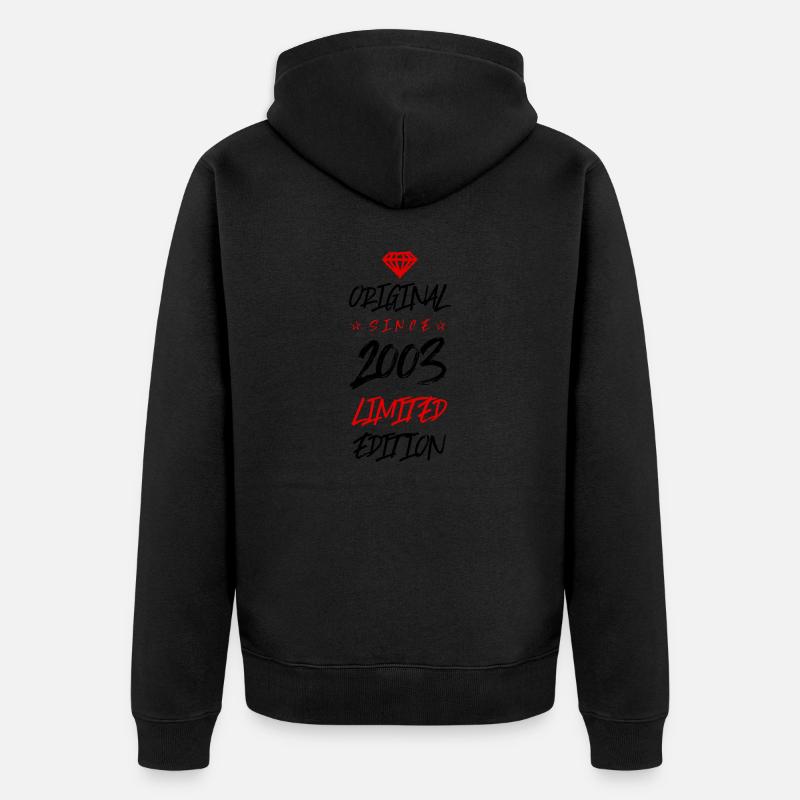 2003 Édition limitée - Veste à capuche bio Premium Unisexe - noir