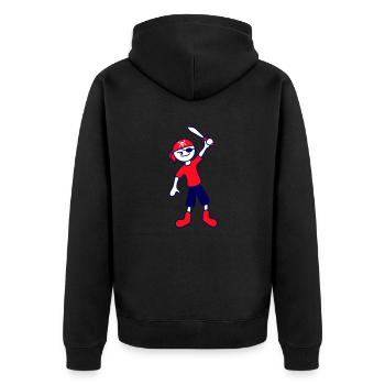 Drôle Pirate Sabre Kid Mignon Turban Toddler - Veste à capuche bio Premium Unisexe - noir - Dos - Nico (187cm)