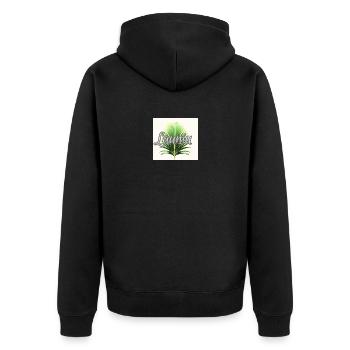 Launiu - Veste à capuche bio Premium Unisexe - noir - Dos - Nico (187cm)