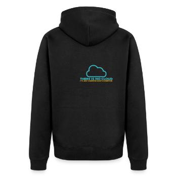 Il n’y a pas de Cloud, c’est juste celui de quelqu’un d’autre - Veste à capuche bio Premium Unisexe - noir - Dos - Nico (187cm)