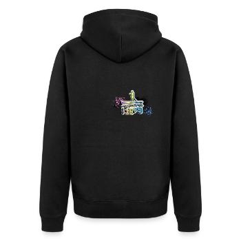 Awesome since 1979, SUP, Paddleboard, Graffiti, - Unisex Premium Organic Zip Hoodie - black - Back - Nico (187cm)