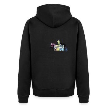 Awesome since 1996, SUP, Paddleboard, Graffiti, - Unisex Premium Organic Zip Hoodie - black - Back - Nico (187cm)