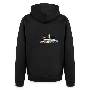 Paddle Time! Stand up paddle and paddleboard. - Unisex Premium Organic Zip Hoodie - black - Back - Nico (187cm)
