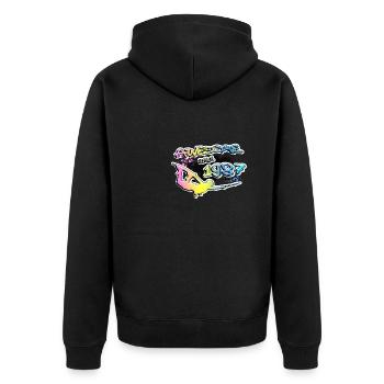 Génial depuis 1987. Style de vie de wakeboard - Veste à capuche bio Premium Unisexe - noir - Dos - Nico (187cm)