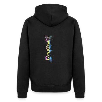 Édition limitée 1976 Graffiti - Veste à capuche bio Premium Unisexe - noir - Dos - Nico (187cm)