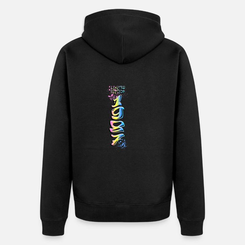 Édition limitée 1987 Graffiti - Veste à capuche bio Premium Unisexe - noir