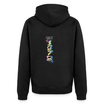 Édition limitée 1978 Graffiti - Veste à capuche bio Premium Unisexe - noir - Dos - Nico (187cm)