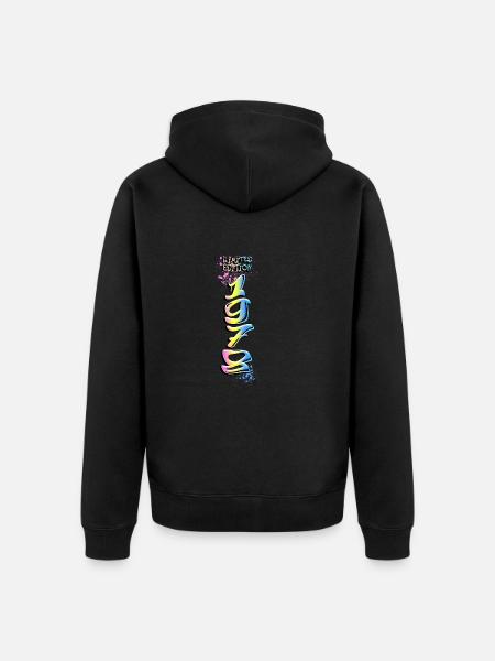 Édition limitée 1978 Graffiti - Veste à capuche bio Premium Unisexe - noir