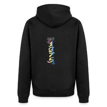 Édition limitée 1975 Graffiti - Veste à capuche bio Premium Unisexe - noir - Dos - Nico (187cm)