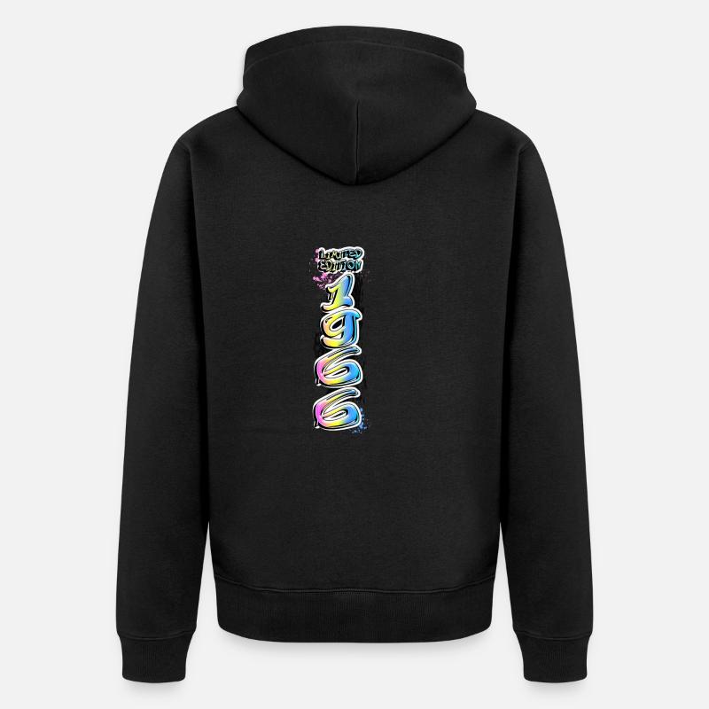 Édition limitée 1966 Graffiti - Veste à capuche bio Premium Unisexe - noir