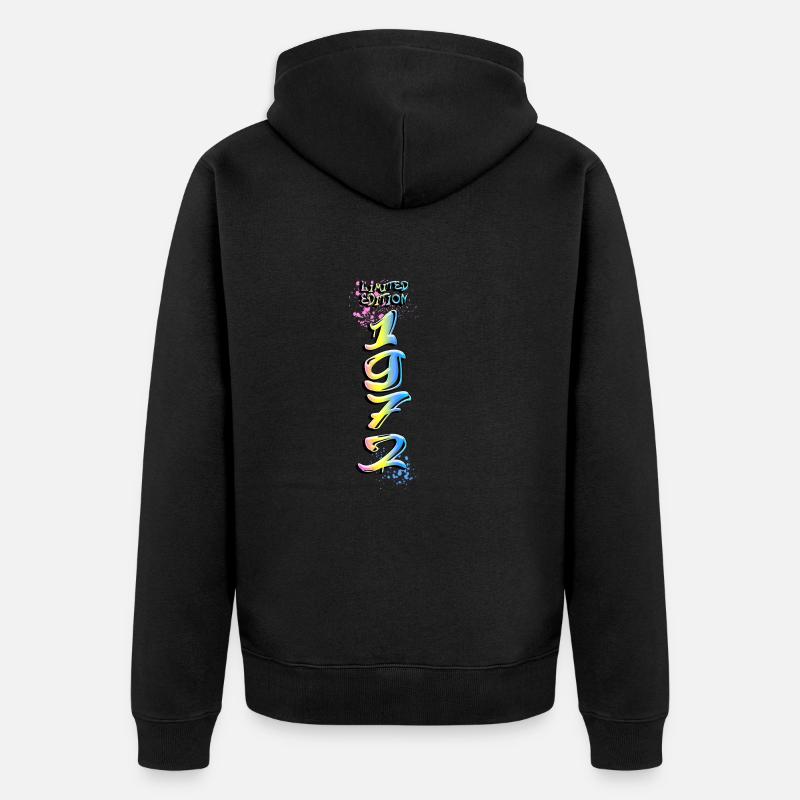 Édition limitée 1972 Graffiti - Veste à capuche bio Premium Unisexe - noir