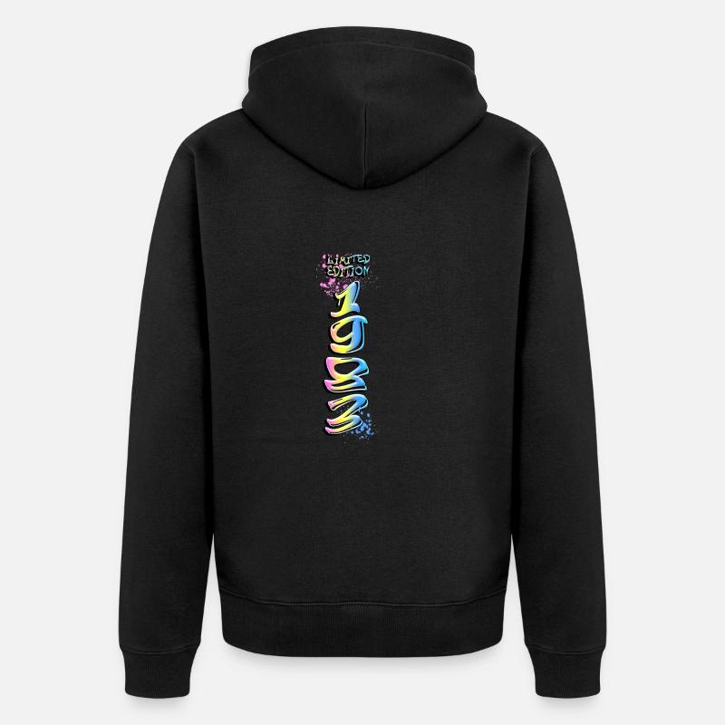Édition limitée 1983 Graffiti - Veste à capuche bio Premium Unisexe - noir