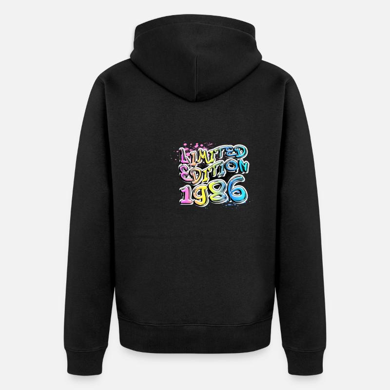 Édition limitée 1986 Graffiti - Veste à capuche bio Premium Unisexe - noir