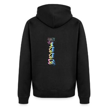 Edition Limitée 1998 Graffiti - Veste à capuche bio Premium Unisexe - noir - Dos - Nico (187cm)