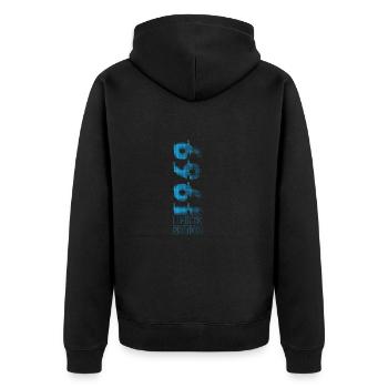 Édition limitée 1969 Graffiti - Veste à capuche bio Premium Unisexe - noir - Dos - Nico (187cm)