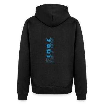 Édition limitée 1986 Graffiti - Veste à capuche bio Premium Unisexe - noir - Dos - Nico (187cm)