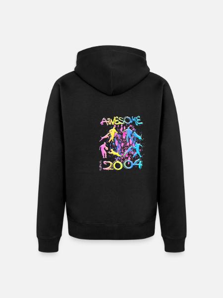 Awesome since 2004. Agility, Hundetraining - Unisex Premium Organic Zip Hoodie - black