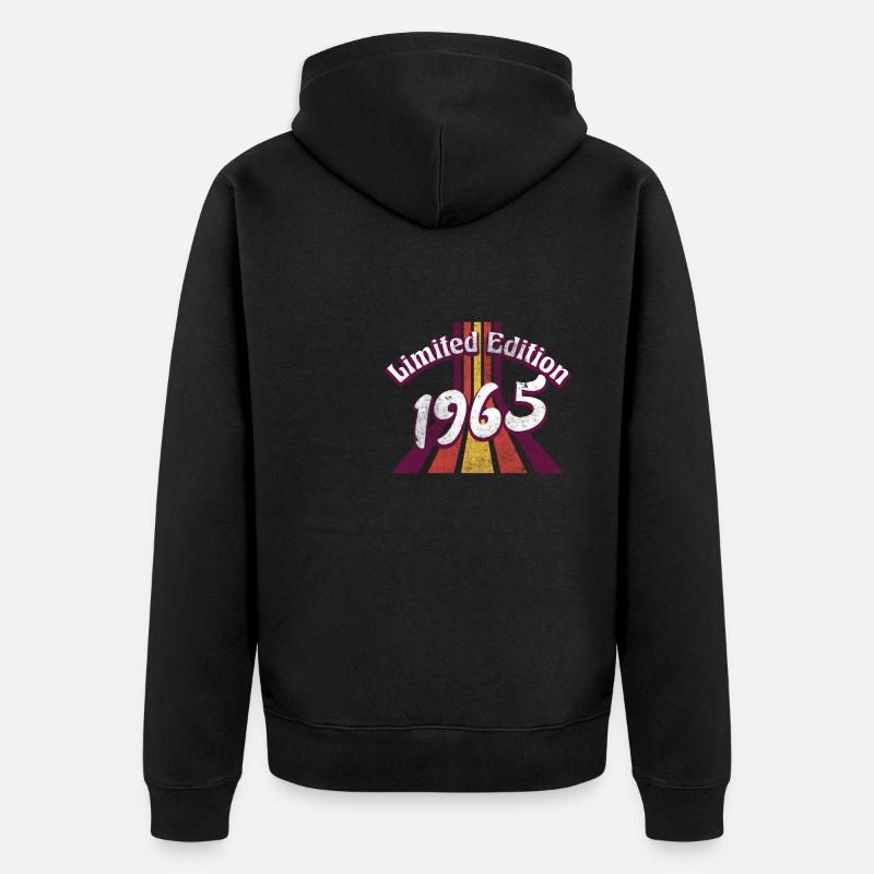 Edition Limitée 1965 Millésime - Veste à capuche bio Premium Unisexe - noir