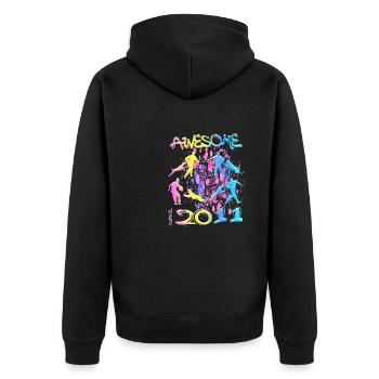 Génial depuis 2011. Agilité, Hundetraining - Veste à capuche bio Premium Unisexe - noir - Dos - Nico (187cm)