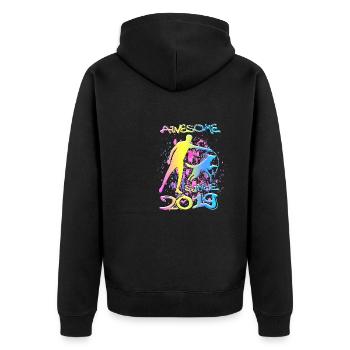 Génial depuis 2019. Agilité, Hundetraining - Veste à capuche bio Premium Unisexe - noir - Dos - Nico (187cm)