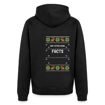 Valeurs nutritives du jambon - Veste à capuche bio Premium Unisexe - noir - Dos - Nico (187cm)