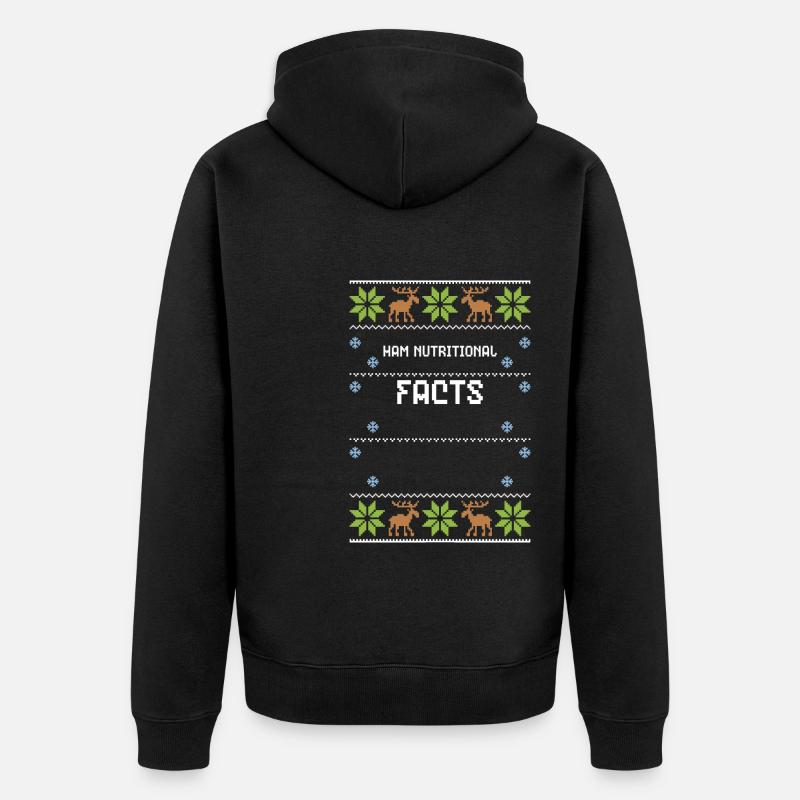 Valeurs nutritives du jambon - Veste à capuche bio Premium Unisexe - noir