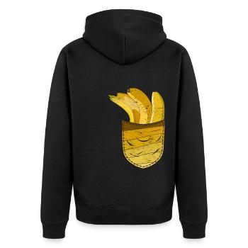 Fruit Fruit Cadeau Banane Breast Bag Banane - Veste à capuche bio Premium Unisexe - noir - Dos - Nico (187cm)