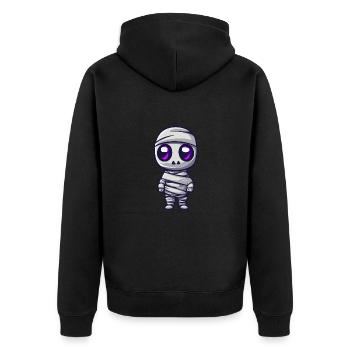 Momie Halloween Comique Bébé - Veste à capuche bio Premium Unisexe - noir - Dos - Nico (187cm)