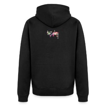 Voyage - Veste à capuche bio Premium Unisexe - noir - Dos - Nico (187cm)