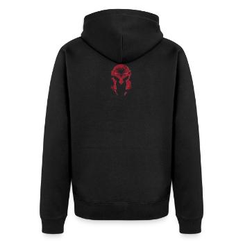 Albanie Drapeau Warrior Cool Drapeau Shqiperi - Veste à capuche bio Premium Unisexe - noir - Dos - Nico (187cm)