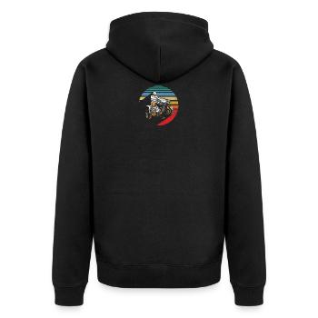 Vintage Quad drôle Quad Rider ATV cadeau Cool - Veste à capuche bio Premium Unisexe - noir - Dos - Nico (187cm)