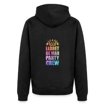 Lloret De Mar Party Crew Dire - Veste à capuche bio Premium Unisexe - noir - Dos - Nico (187cm)