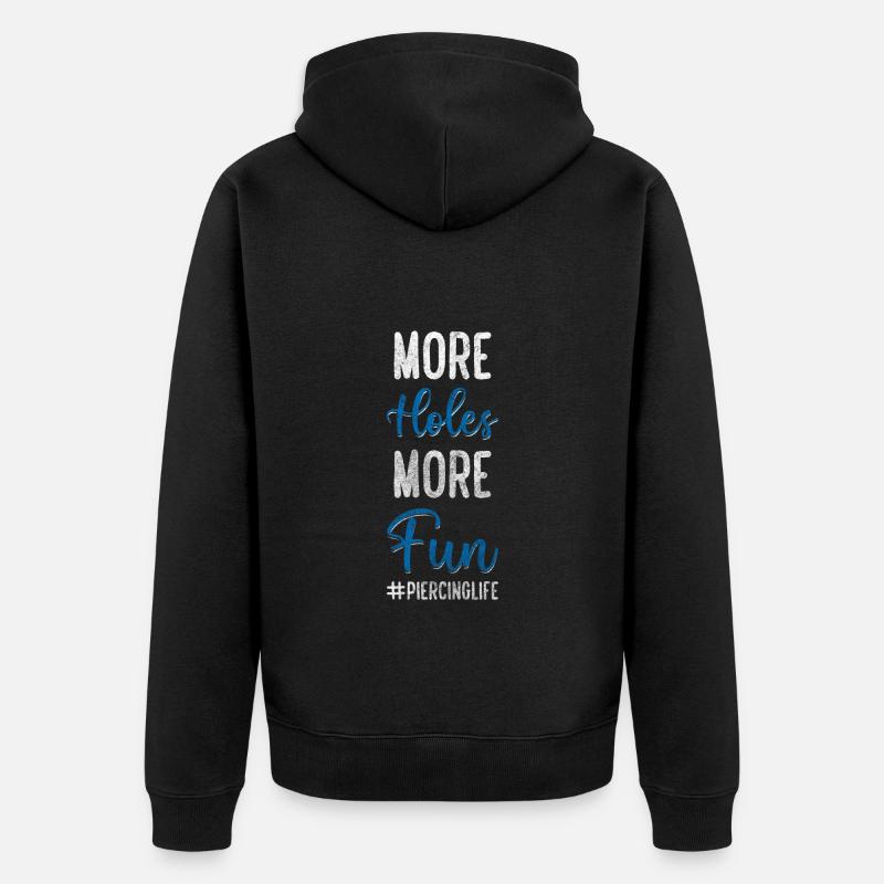 Artist Studio Piercing Studio Plug - Veste à capuche bio Premium Unisexe - noir