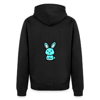 Icône de Pâques lapin - Veste à capuche bio Premium Unisexe - noir - Dos - Nico (187cm)