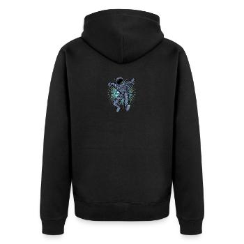 astronaute - Veste à capuche bio Premium Unisexe - noir - Dos - Nico (187cm)
