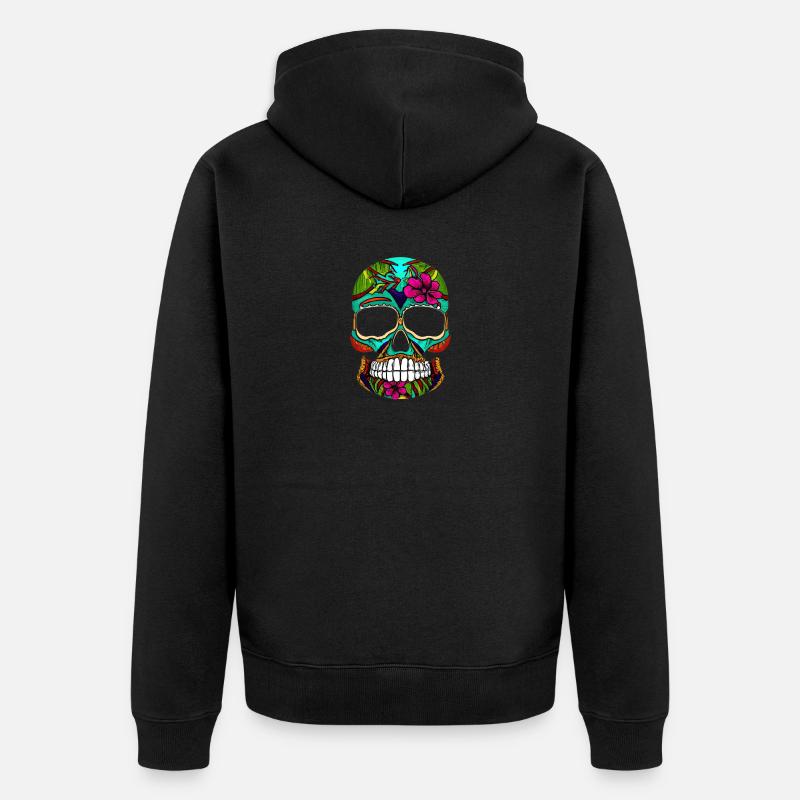 Skill Mexiko - Unisex Premium Bio Zip Hoodie - Schwarz
