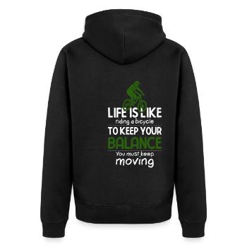 Vélo de montagne Cyclisme Cyclisme Cyclisme - Veste à capuche bio Premium Unisexe - noir - Dos - Nico (187cm)