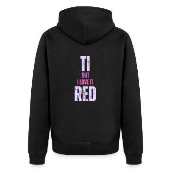 Les parents sont fatigués - Veste à capuche bio Premium Unisexe - noir - Dos - Nico (187cm)