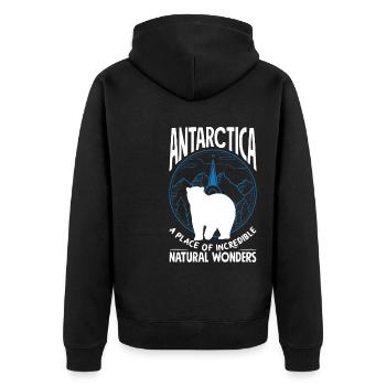 Un lieu de merveilles naturelles incroyables Expédition - Veste à capuche bio Premium Unisexe - noir - Dos - Nico (187cm)
