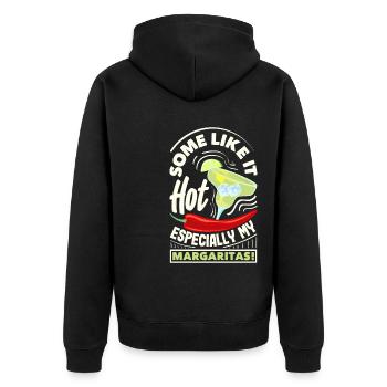 Attenzione Margarita épicée Cocktail Lover’s - Veste à capuche bio Premium Unisexe - noir - Dos - Nico (187cm)
