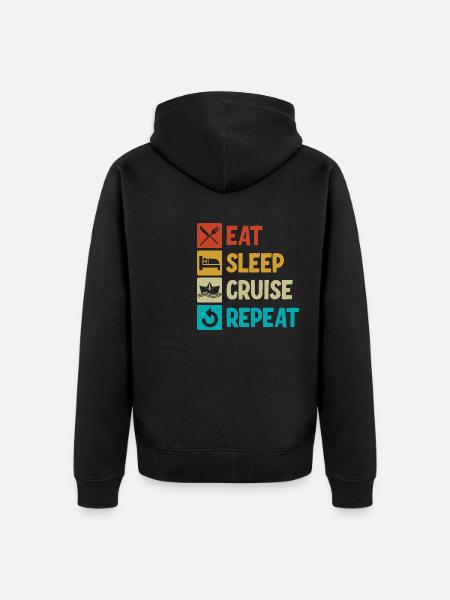 Family Cruise - Unisex Premium Organic Zip Hoodie - black