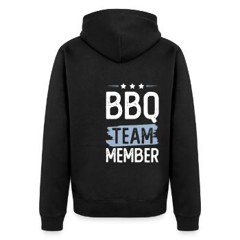 Équipe Bbq - Veste à capuche bio Premium Unisexe - noir - Dos - Nico (187cm)