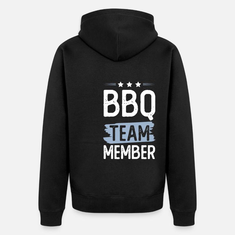 Équipe Bbq - Veste à capuche bio Premium Unisexe - noir