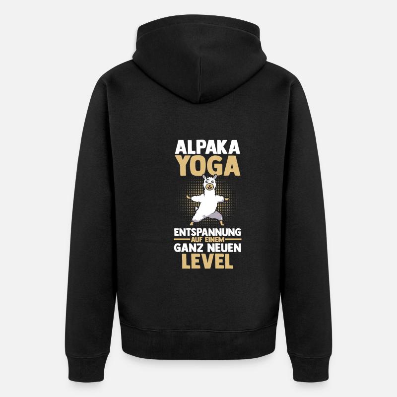 Yoga Alpaga - Veste à capuche bio Premium Unisexe - noir