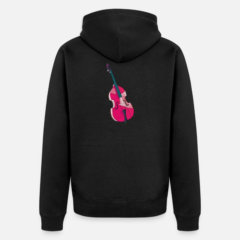 kontrabass2 - Veste à capuche bio Premium Unisexe - noir